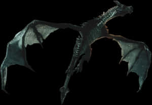 Majestic Dragonin Flight PNG image with transparent background