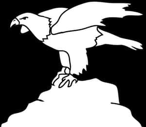 Transparent American Eagle Clipart Black And White - Eagle, HD Png Download PNG image with transparent background