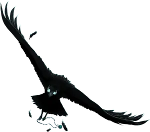 Majestic Eaglein Flight Silhouette PNG Image