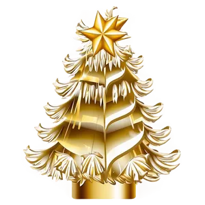 Majestic Full Gold Christmas Tree Png 06282024 PNG Image