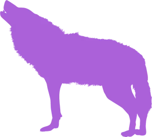 Majestic Howling Wolf Silhouette.png PNG Image