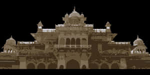 Majestic_ Indian_ Palace_ Night_ Illustration PNG image with transparent background