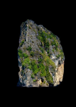 Majestic Isolated Rock Formation PNG image with transparent background