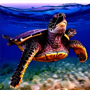 Majestic Leatherback Turtle Swimming Png 53 PNG Image