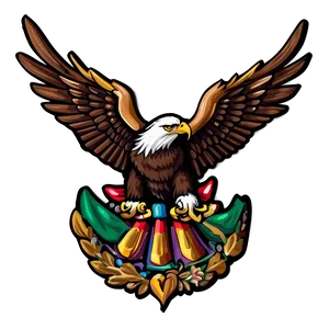 Majestic Mexico Eagle Artwork Png Wot PNG Image