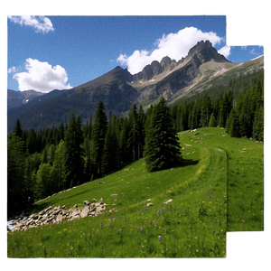 Majestic Mountain View Picture PNG 05212024 PNG image with transparent background
