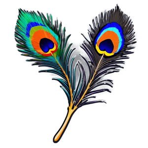 Majestic Peacock Feather PNG gdr90 PNG image with transparent background