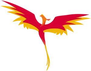 Majestic Phoenix Illustration PNG Image