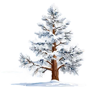 Majestic Snowy Tree Png 86 PNG Image