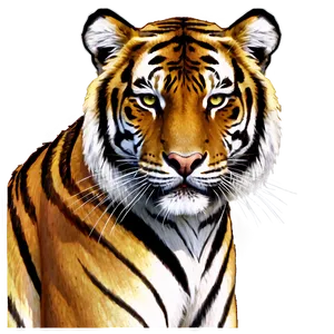 Majestic Tiger Portrait Png Ihp PNG Image