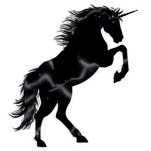 Majestic Unicorn Silhouette PNG 39 PNG