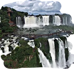 Majestic_ Waterfall_ Scenery PNG Image