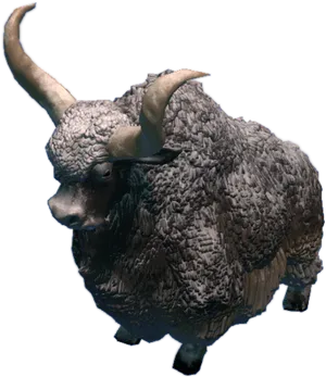 Majestic Yak Profile PNG Image