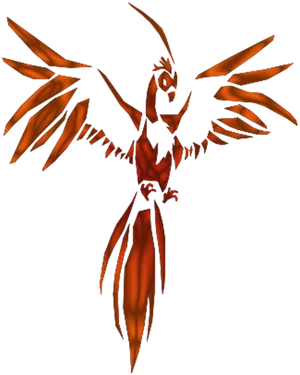 Majestic3 D Phoenix Model PNG Image