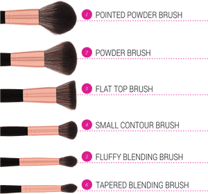 Bh Cosmetics Signature Rose Gold Brush Set, HD Png Download PNG