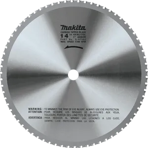 Makita Carbide Tipped Circular Saw Blade PNG Image