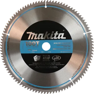 Makita Ultra Fine Crosscutting Saw Blade PNG Image