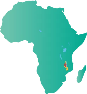 Malawi Locationin Africa Map PNG Image