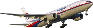 Malaysia Airlines Boeing777 Midflight PNG Image