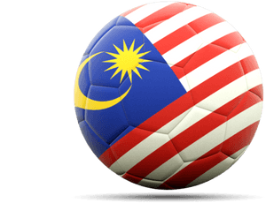 Malaysia Flag Soccer Ball PNG image with transparent background