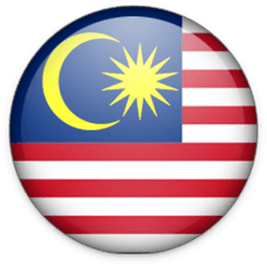 Malaysian Flag Button PNG image with transparent background