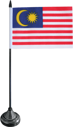 Malaysian Flag Desktop Display PNG image with transparent background