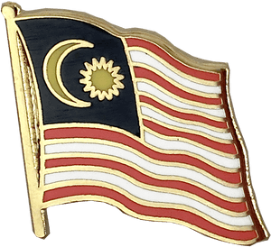 Malaysian Flag Lapel Pin PNG image with transparent background