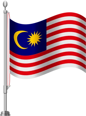 Malaysian Flagon Pole PNG Image