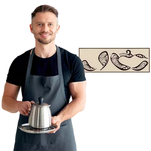 Male Barista Serving Coffee Png 23 PNG Image