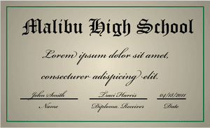 A High School Diploma - Arts School Diploma, HD Png Download PNG image with transparent background