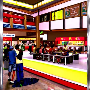 Mall Food Court Png Pkj PNG Image