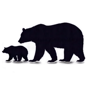 Mama Bear Silhouette Png 06132024 PNG Image