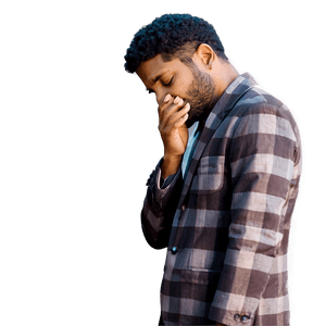 Man in Moment of Grief PNG plq46 PNG with transparent background