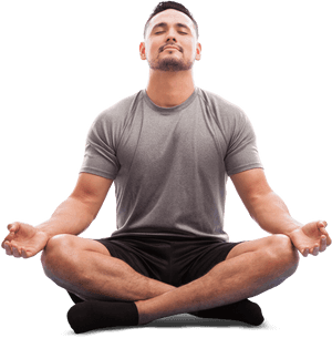 Be Part Of Fun And Healthy Workout Sessions , - Man Meditating PNG with transparent background
