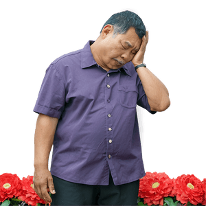 Man Mourning Loss PNG whs PNG with transparent background
