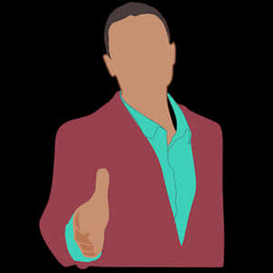 Man Offering Handshake Vector PNG image with transparent background