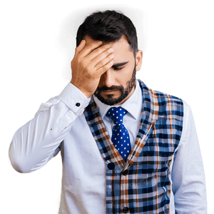 Man Overwhelmed by Sadness PNG xlm10 PNG with transparent background