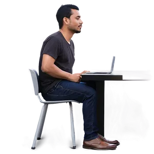 Man Sitting Alone Png Rsf PNG Image