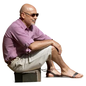 Man Sitting Png Avg PNG Image