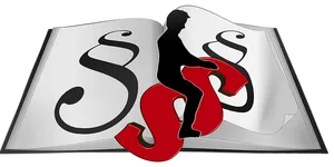 Man Sittingon Legal Book PNG Image