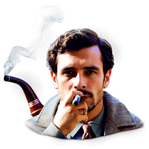 Man Smoking Pipe PNG hwk79 PNG image with transparent background