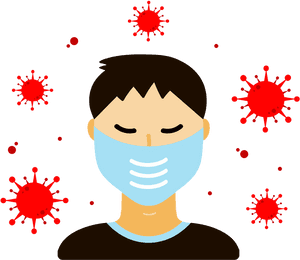 Coronavirus Face Mask Cartoon, HD Png Download PNG image with transparent background