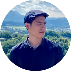 Man With Cap Mountain View PNG Image