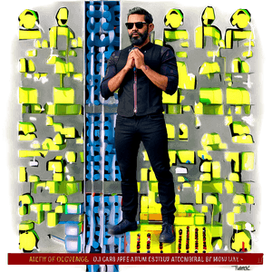 Man With Praying Hands Art Background PNG