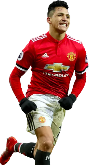 Manchester United Player Celebration PNG Image