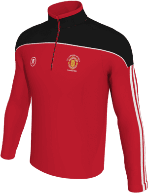 Manchester United Supporters Longford 1/4 Zip Training - Active Shirt, HD Png Download PNG image with transparent background