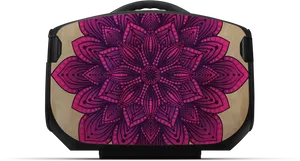 Mandala Design Luggage PNG Image