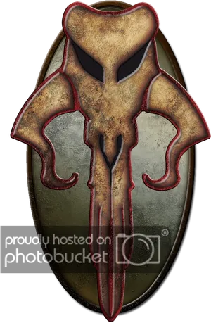 Mandalorian Mythosaur Skull Emblem PNG Image