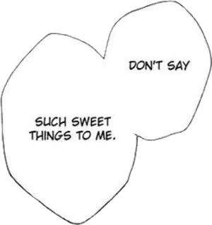 Manga Speech Bubble Flustered Response PNG Image