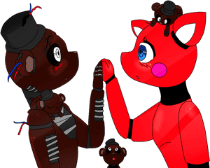 Mangle X Nightmare Freddy, HD Png Download PNG image with transparent background